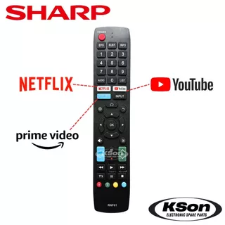 รีโมททีวี สมาร์ททีวี ชาร์ป อะไหล่ทีวี Sharp Smart TV Remote Control รุ่น RNF01