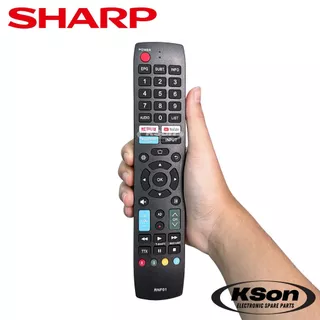 รีโมททีวี สมาร์ททีวี ชาร์ป อะไหล่ทีวี Sharp Smart TV Remote Control รุ่น RNF01
