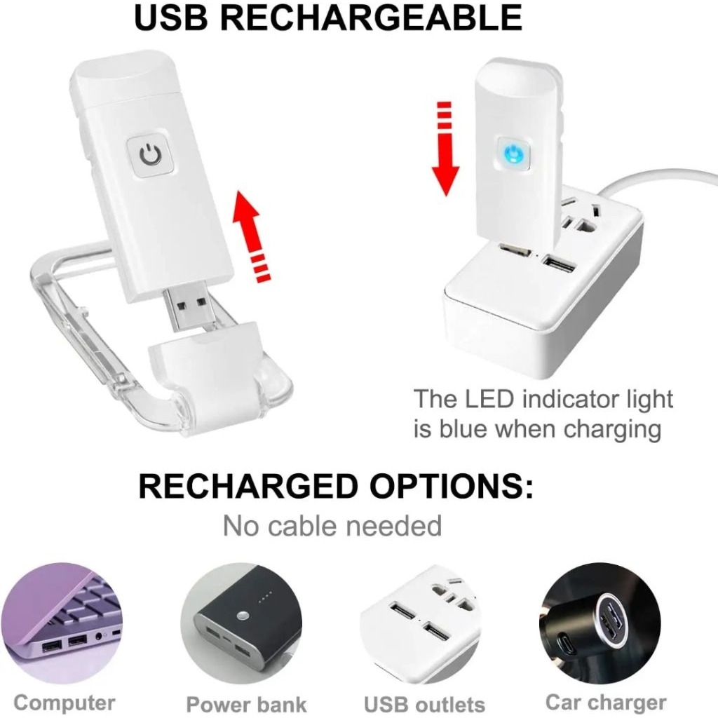 DCE  ขายดี  ไฟอ่านหนังสือแบบหนีบ LED ที่คั่นหนังสือมีไฟ ไฟถนอมสายตา 3 สี 3 ระดับ ชาร์จ USB ได้ ราคา ถูกที่สุด ดีลบีเคเค แกลเลอรีภาพที่ 7