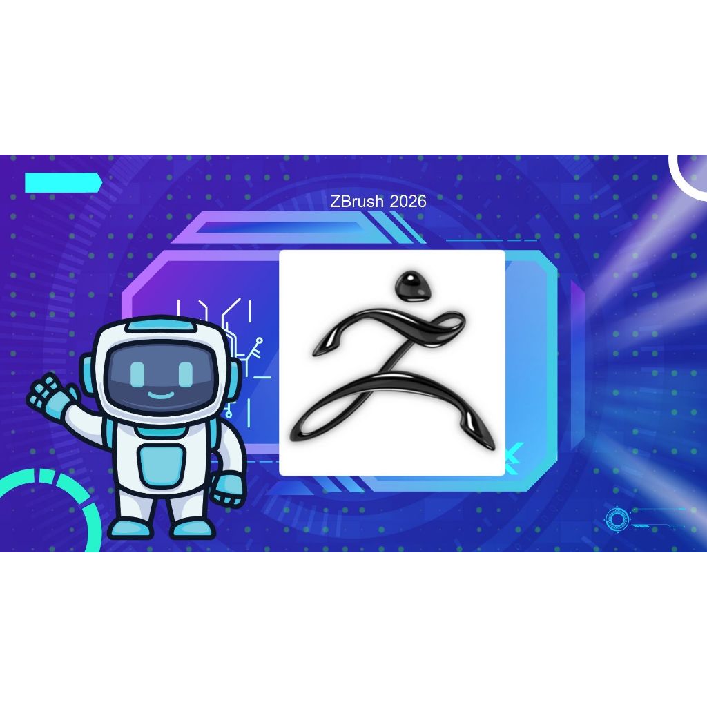 Pixologic ZBrush 2026.1 โปรแกรมออกแบบโมเดล ปั้นประติมากรรม 3D สำหรับเครื่องคอมพิวเตอร์ windows x64