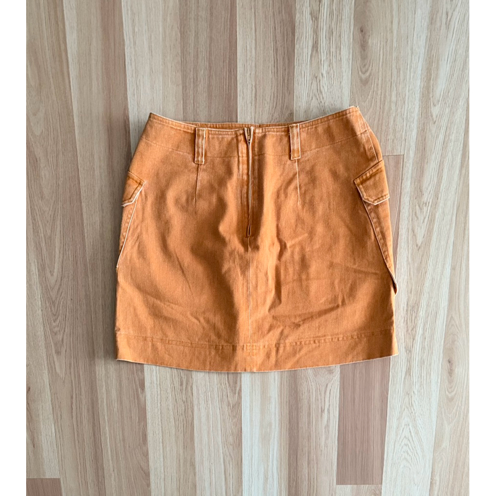 h&m cargo denim skirt