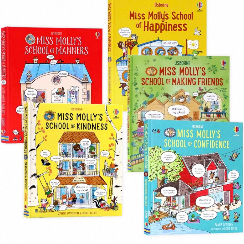 ปกแข็ง! หนังสือชุด Miss Molly’s School นิทานเด็ก picture book back to school เตรียมไปโรงเรียน หนังสือเด็กภาษาอังกฤษ
