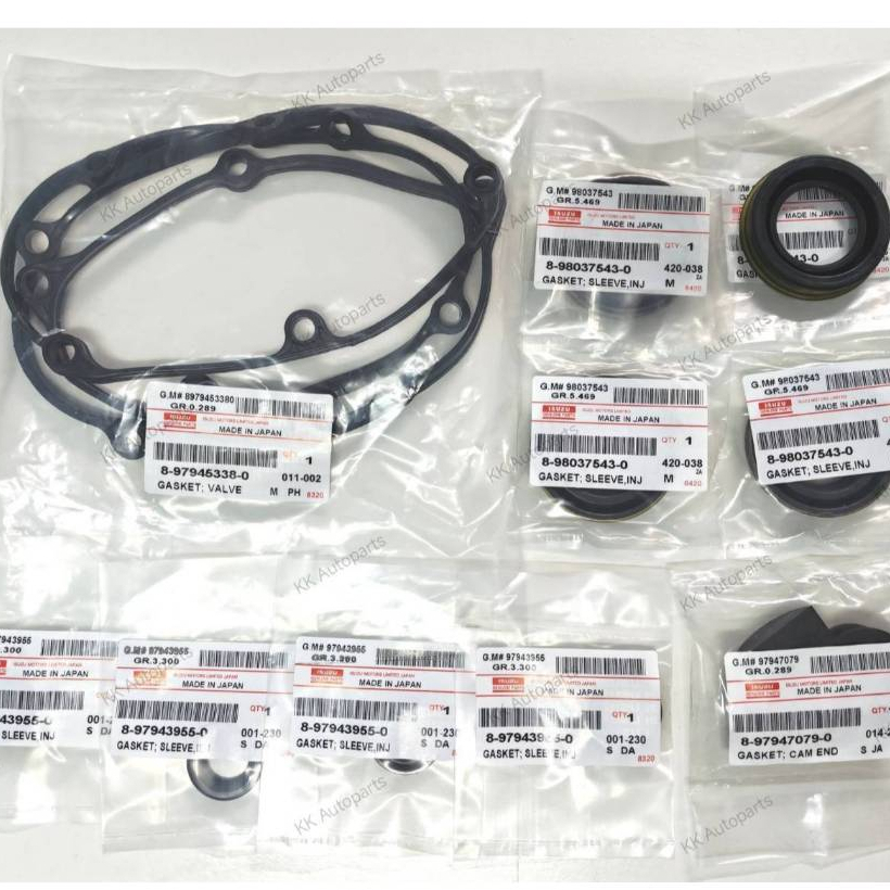 ชุดยางฝาครอบวาล์ว ISUZU D-MAX ปี 07-12 รุ่นมีปีก เครื่อง 2.5 / 3.0 Commonrail EURO3 (ชุด 13 ชิ้น)