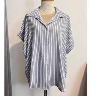 L1-เสื้อเชิ้ตแขนเบิ้ล อก 50 นิ้ว ยาว 28-29 นิ้ว แต่งแขนเบิ้ล มีสีหลายให้เลือก