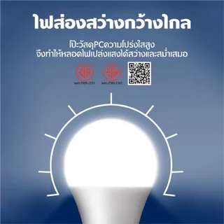 RAYPAL หลอดไฟ LED ทรงกลมแสงสีขาว E27 รุ่น ST 25W 21W 18W 15W 9W 7W 5W 3W หลอดไฟบ้าน ไฟห้องนอน ห้องครัว หลอดปิงปอง