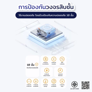 ［มี CCC&มอก.］power bank 20000mAh พร้อมสายชาร์จเร็วคู่ Lightning 20W และ Type-C 22.5W ในตัว ผ่านมาตรฐานการบิน