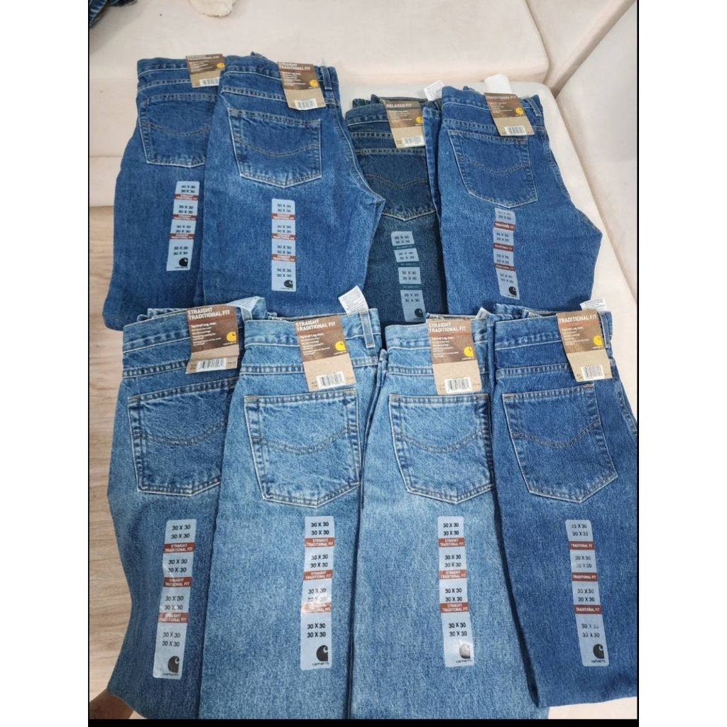 กางเกงยีนส์แท้ มี levi 505 น้ำตาล, Carhartt