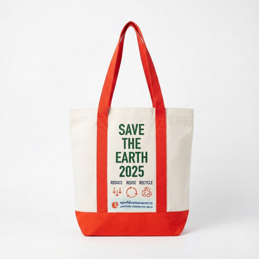 [สินค้าแถม ห้ามจำหน่าย] กระเป๋าผ้า (ไซส์กลาง) Country Fresh