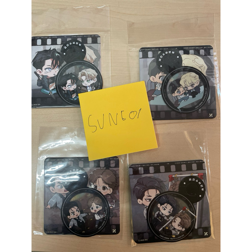 พร้อมส่งแผ่นรองแก้ว lebom cafe flashlight backlight melting point jinx   manhwa lezhin