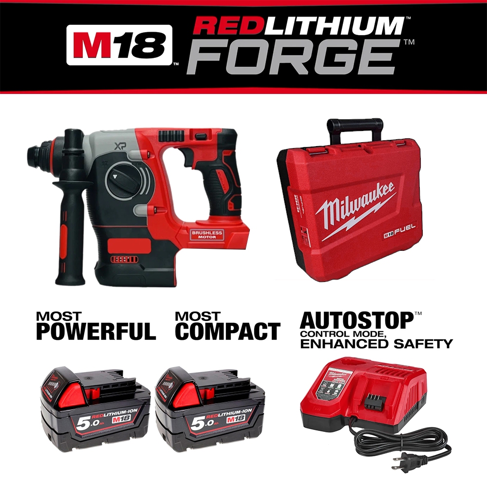 【รับประกัน 5ปี】M18 FUEL สว่านโรตารี่ 26มม. SDS PLUS สว่านโรตารี่ไร้สาย 3ระบบ มอเตอร์ไร้แปรงถ่านสำหรับงานหนัก - รูปที่ 7