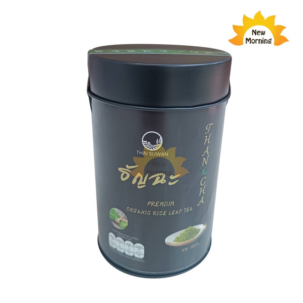 ธัญฉะ Premium Rice Leaf Tea matcha style ชาผงสไตล์มัทฉะ ผลิตจากต้นอ่อนข้าวหอมมะลิอินทรีย์ของไทยและใบเตยหอม