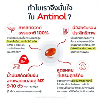 Antinol Dog แอนทินอล อาหารเสริมสุนัข บำรุงข้อ บำรุงข้อต่อ สกัดจากธรรมชาติ (1 กล่อง/60 เม็ด)