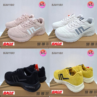 รองเท้าผ้าใบบาโอจิ BAOJI เเท้100% BJW 1180 รองเท้าผ้าใบผู้หญิง ไซร้ 37-41
