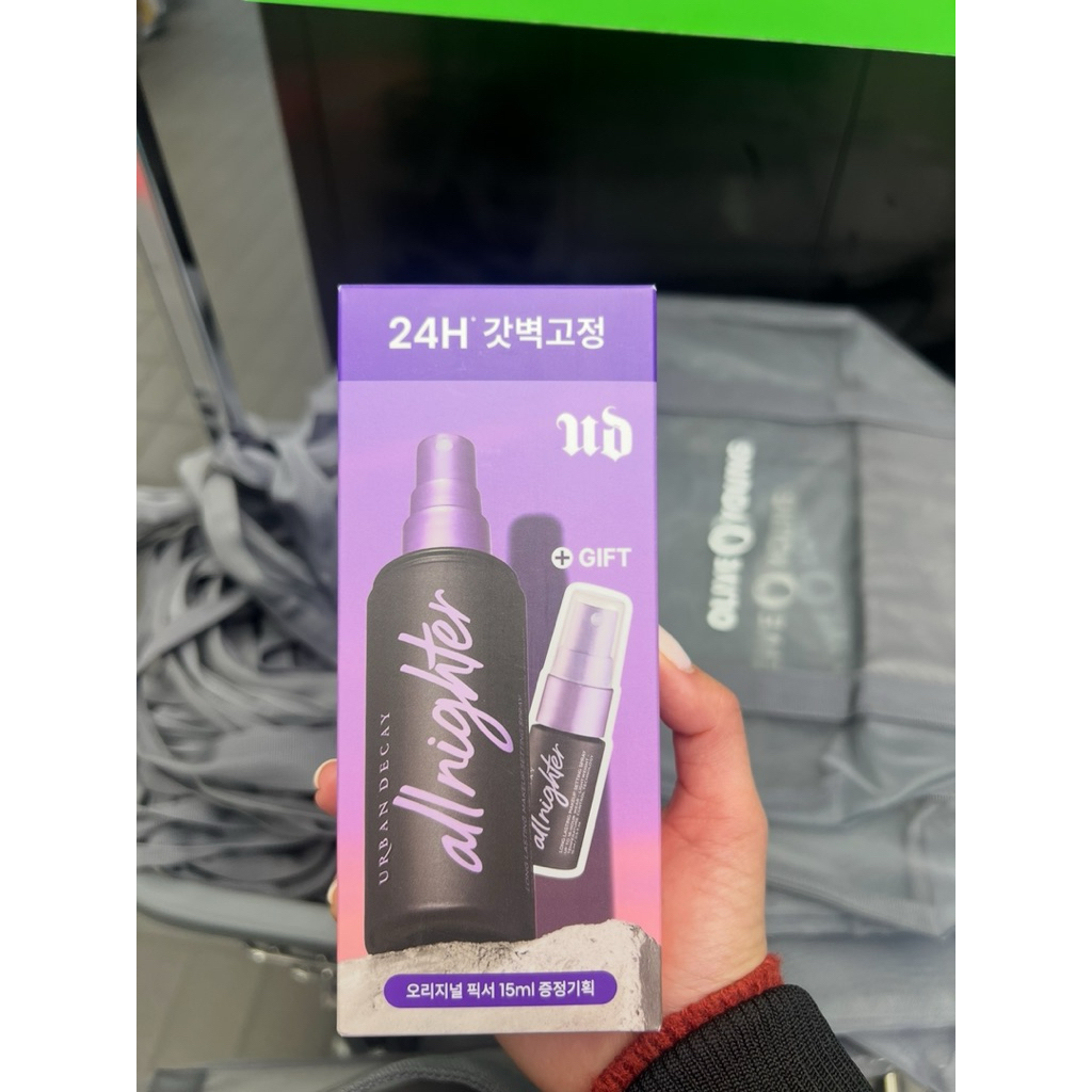 [ซื้อจาก OLIVE YOUNG] Urban Decay All Nighter Long-Lasting Makeup Setting Spray 118 ml + 15 ml สเปรย