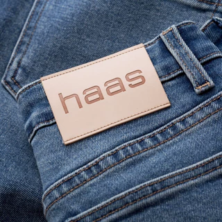 haas :WOMEN’S JEANS กางเกงยีนส์เอวสูง ผ้ายืด ทรง Straight Leg Jeans รหัส HBSN5360
