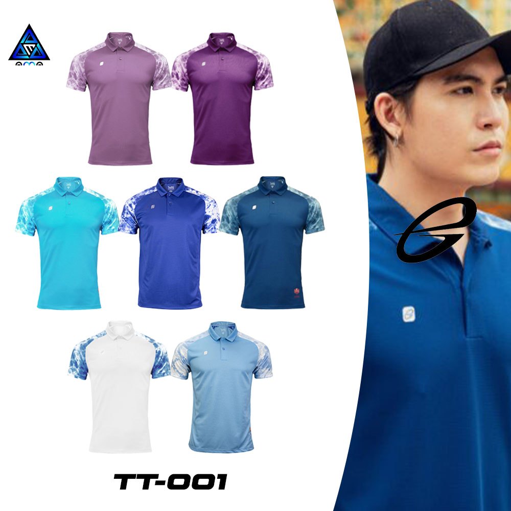 EGO SPORT  รุ่นTHAI TONE รหัส TT-001 อีโก้ เสื้อโปโลแขนลายมัดย้อม ชุด 1 ของแท้100%