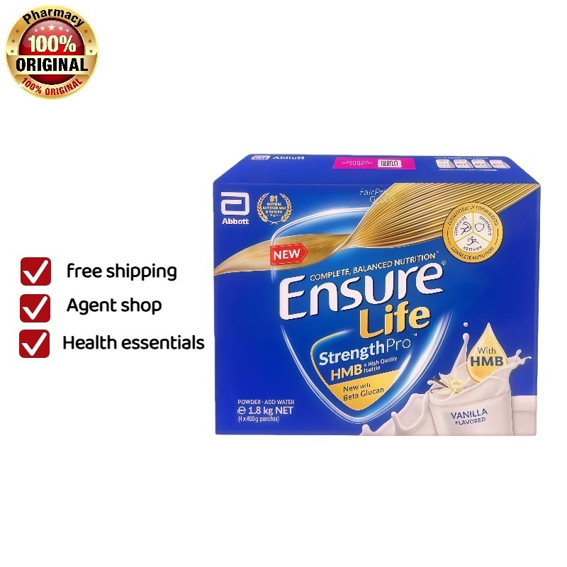 Abbott Ensure Life Strength Pro Milk Powder - Vanilla-นมผง Abbott Ensure Life Strength Pro รสวานิลลา