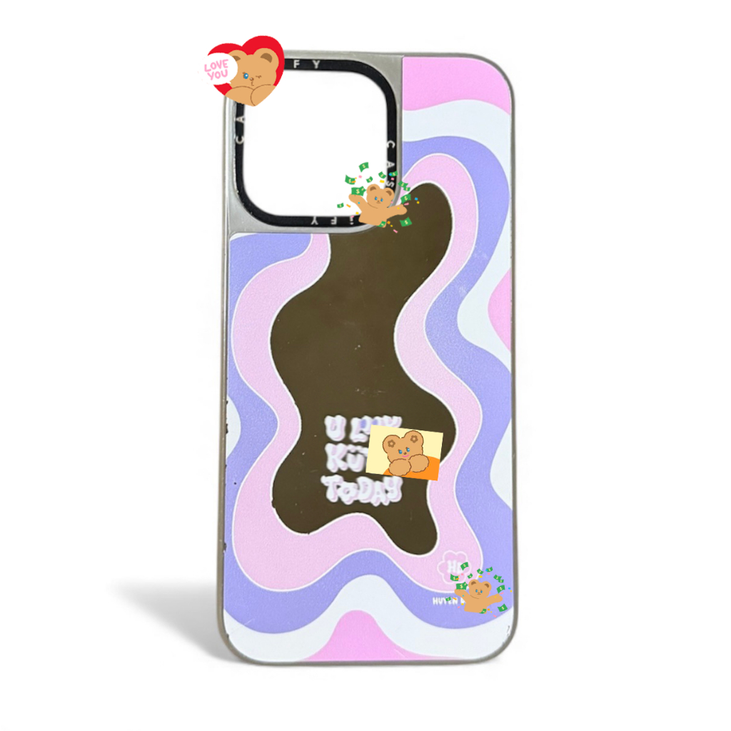 เคส case tify มือ 2 i phon e 15 pro max ของแท้ มี magsafe ขอบกันกระแทก มีกระจก ลายน่ารัก สวยงาม พร้อ