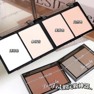 NO.5196 พาเลตต์คอนทัวร์ไฮไลท์ แป้งธรรมชาติทั้ง 2 สี เนื้อแป้งบางเบา แบบแมตต์ ช่วยให้ใบหน้า ดวงตา จมูก ดูกระจ่างใส