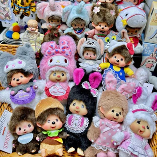🔥((✅ของแท้100%))🚀กทม.มีส่งทันที🤎รวม Monchhichi พวงกุญแจมอนชิ แบบเยอะมากกก