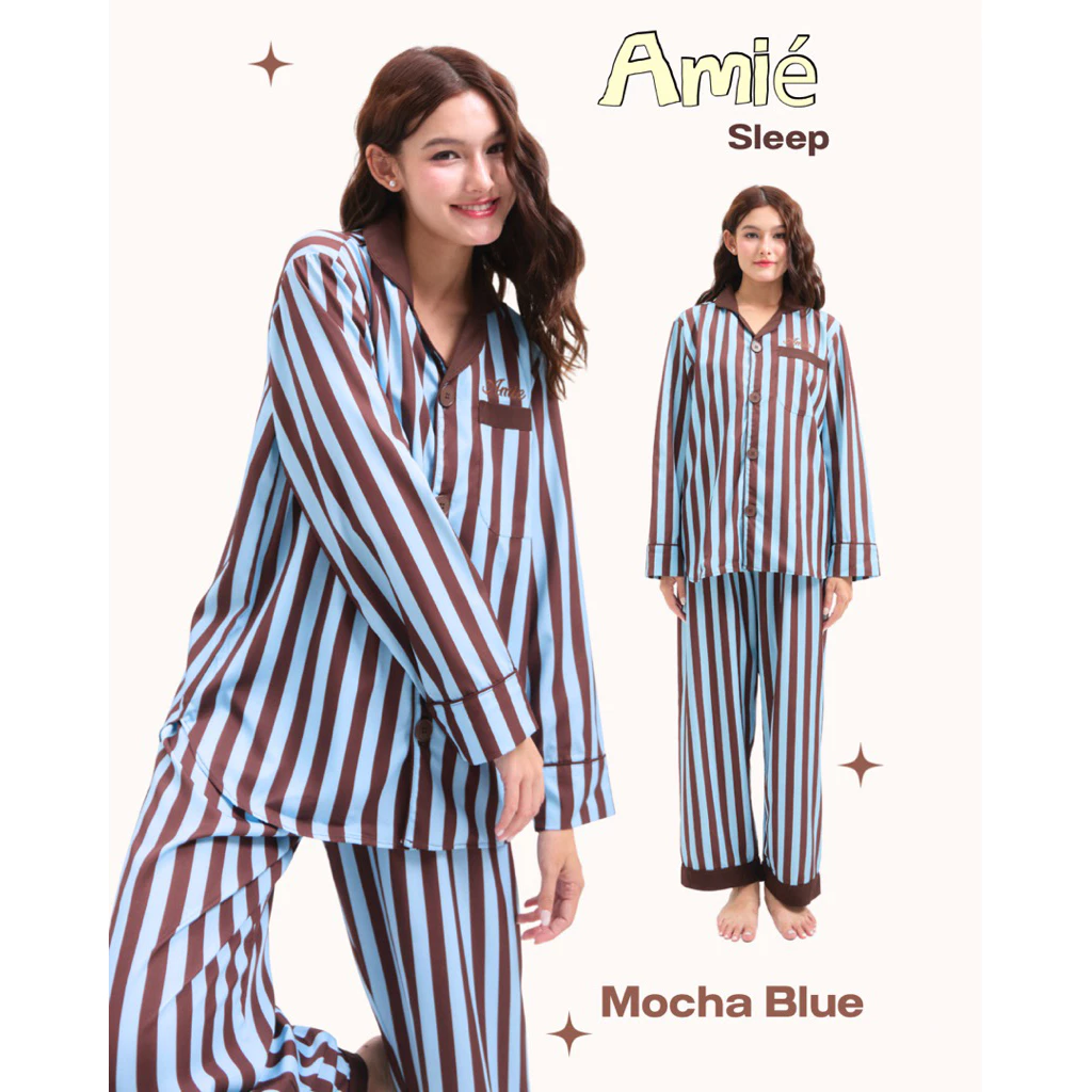 ชุดนอนลาย Mocha Blue ของทาง Amié