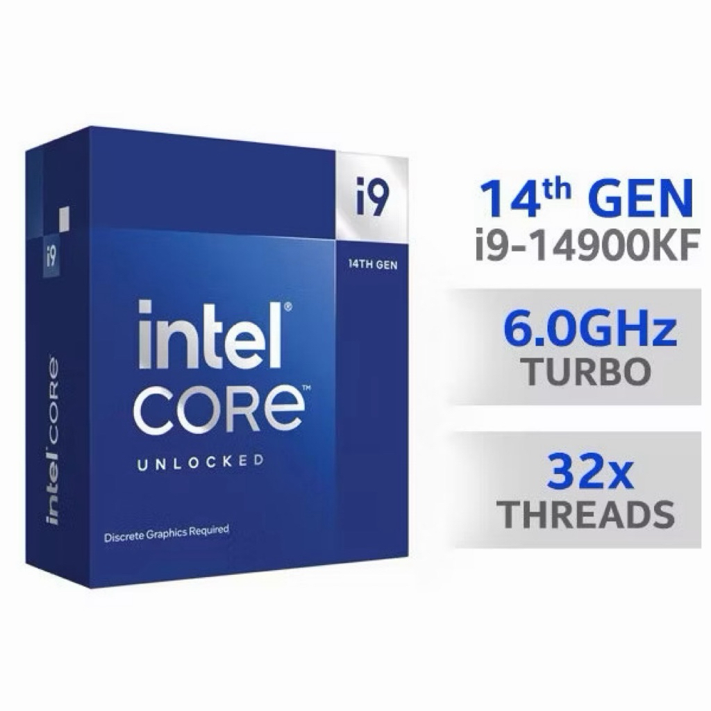 [ของใหม่ ประกัน 5 ปี] CPU (ซีพียู) INTEL CORE I9-14900KF - 24C 32T 2.4-6.0GHz (INTEL SOCKET 1700)