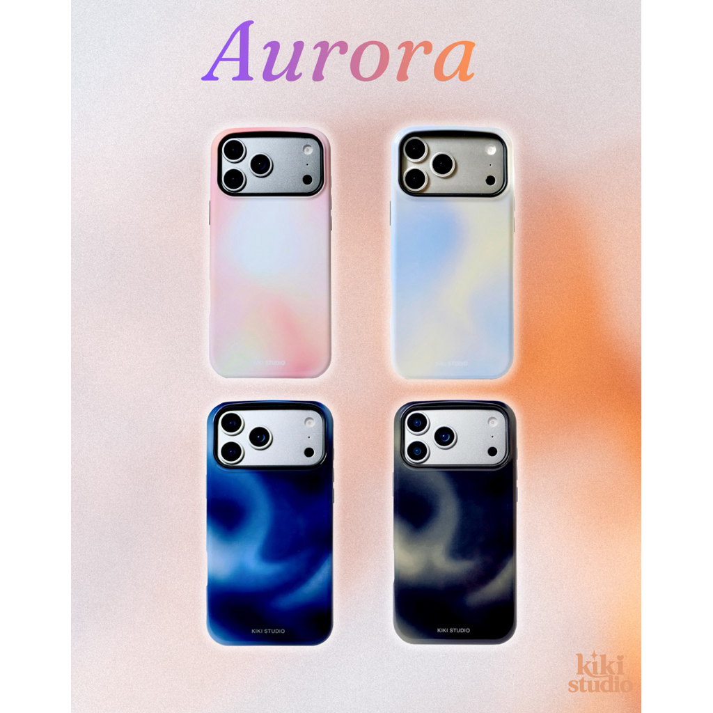 KIKI Aurora Case เคสมีแม่เหล็ก แรงดูดสูง เคสคลุมรอบเครื่อง 2 ชั้นกันกระแทก