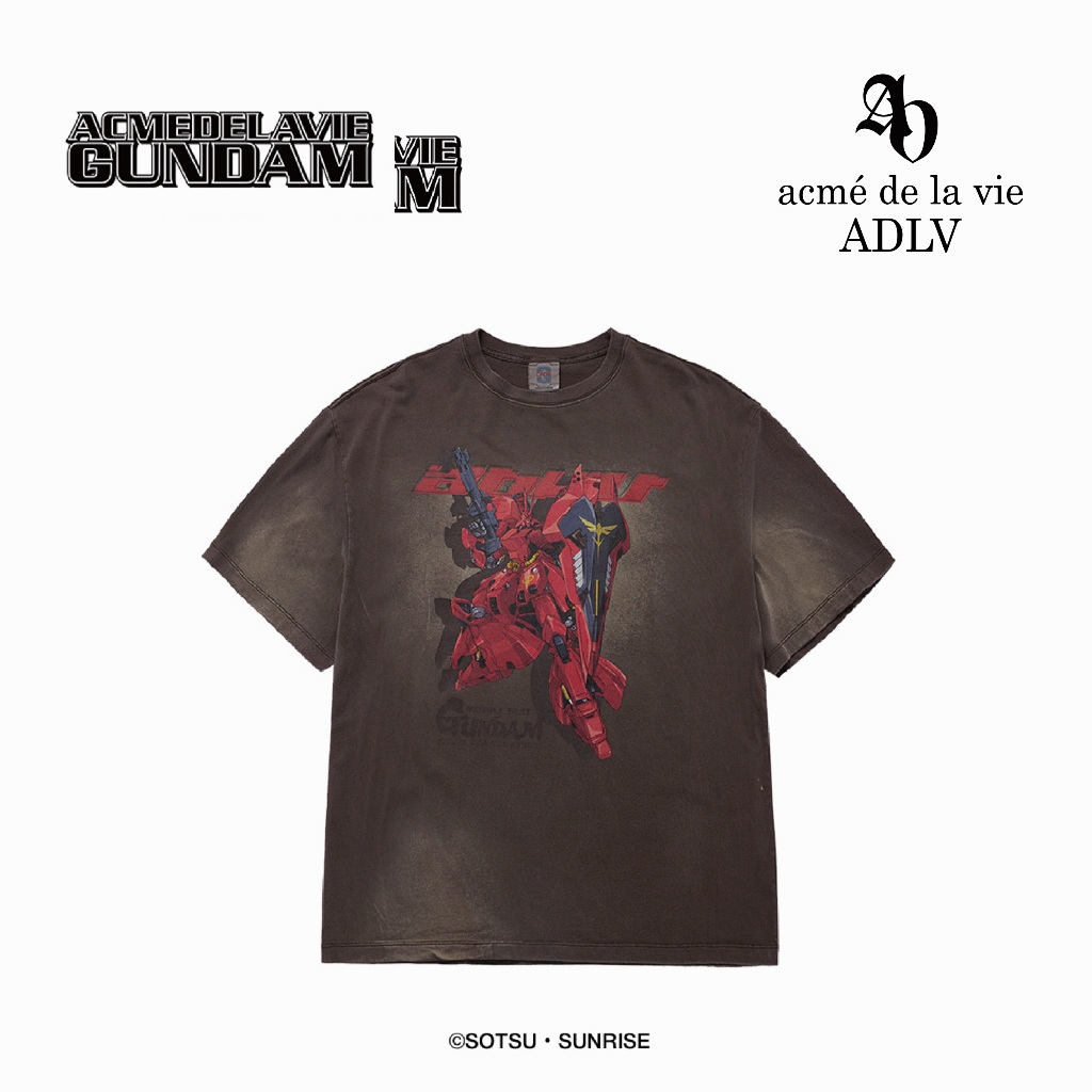 ADLV [acme de la vie] เสื้อ Mobile Suit Gundam Char'S Counterattack Washing Short Sleeve T-Shirt Bro