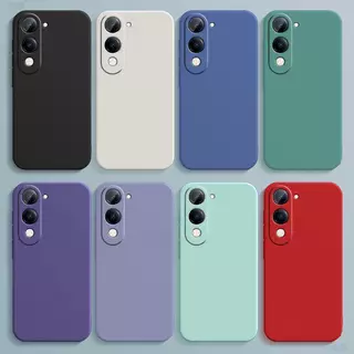 เคสชิลิโคนกำมะหยี่ สำหรับ Vivo Y04 Y04S Y29S กันกระแทก ขอบตรง