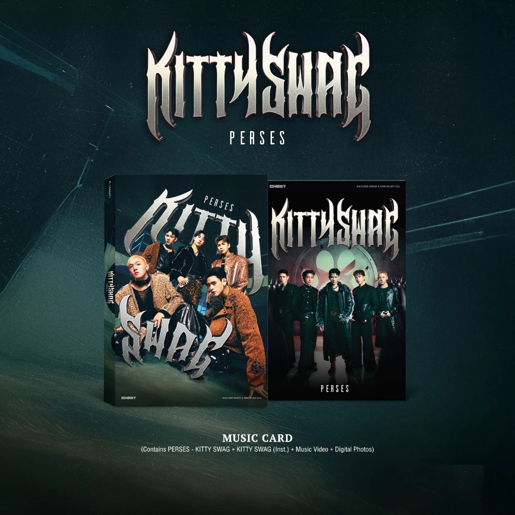 (พร้อมส่ง) PERSES Music Card การ์ด KITTY SWAG