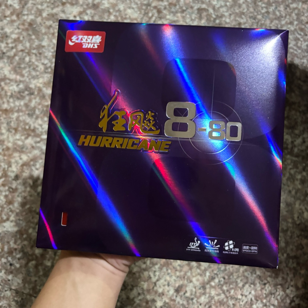 ยางปิงปอง Dhs Hurricane 8-80 แท้100% (preorder)