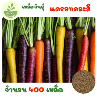 เมล็ดพันธุ์แครอทคละสี จำนวน 400 เมล็ด
