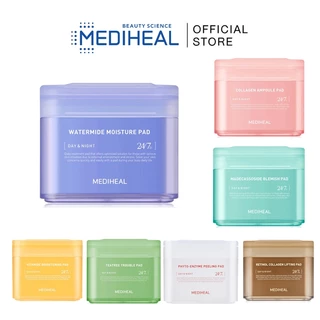 Mediheal Toner Pads (100pads) - Collagen Firming, Madecassoside Blemish, Teatree Acne, Vitamide Brightening, Retinol