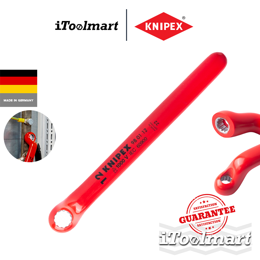 KNIPEX ประแจแหวน VDE 98 01 12 Box Wrench ขนาด 12 มม.