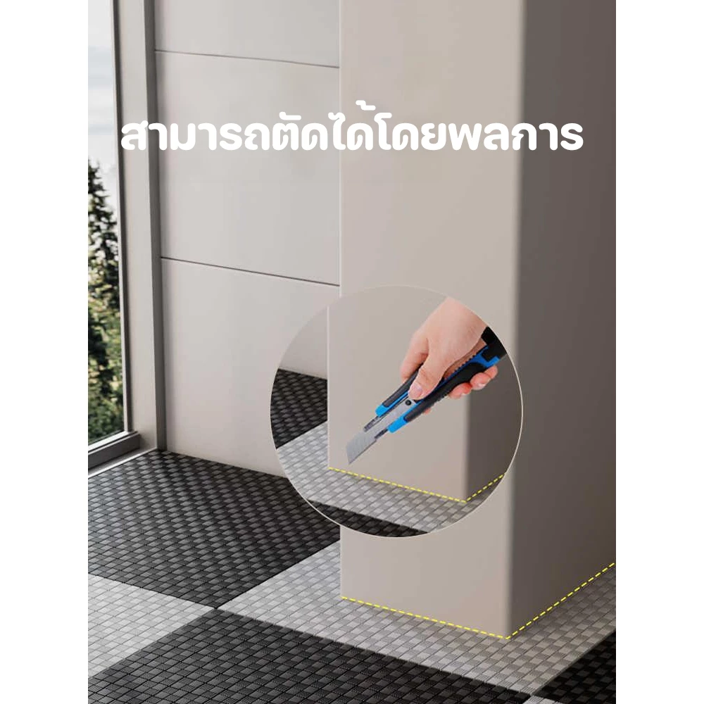 แผ่นยางปูพื้น EVA ขนาด 100x100x2.5 ซม. กันลื่น กันน้ำ thumbnail 5