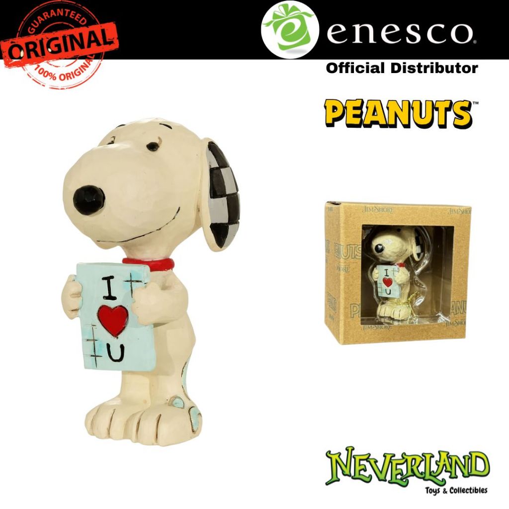 Enesco Peanuts Snoopy I Love You Mini Figurine by Jim Shore