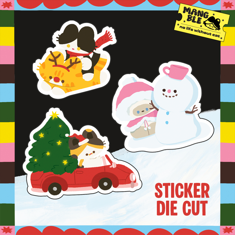 NEW! Sticker diecut : Christmas 2025