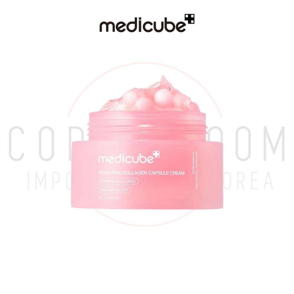💓พร้อมส่ง/สินค้ามาใหม่💓 Medicube PDRN PINK COLLAGEN CAPSULE CREAM 55g