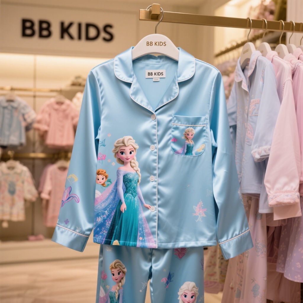 BB KIDS ชุดนอนเด็ก ผ้าไหมอิตาลี ไซส์120-160