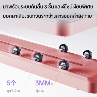 Dobetters เครื่องสกี ออกกำลังกาย อุปกรณ์ออกกำลังกายที่บ้าน กันลื่นเสียงเบา เก็บง่ายไม่เปลืองพื้นที่