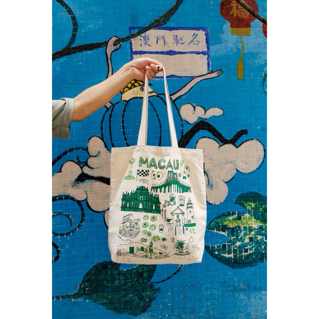 Starbucks Macau “Been There” series cotton tote bag | กระเป๋าผ้า Starbucks มาเก๊า