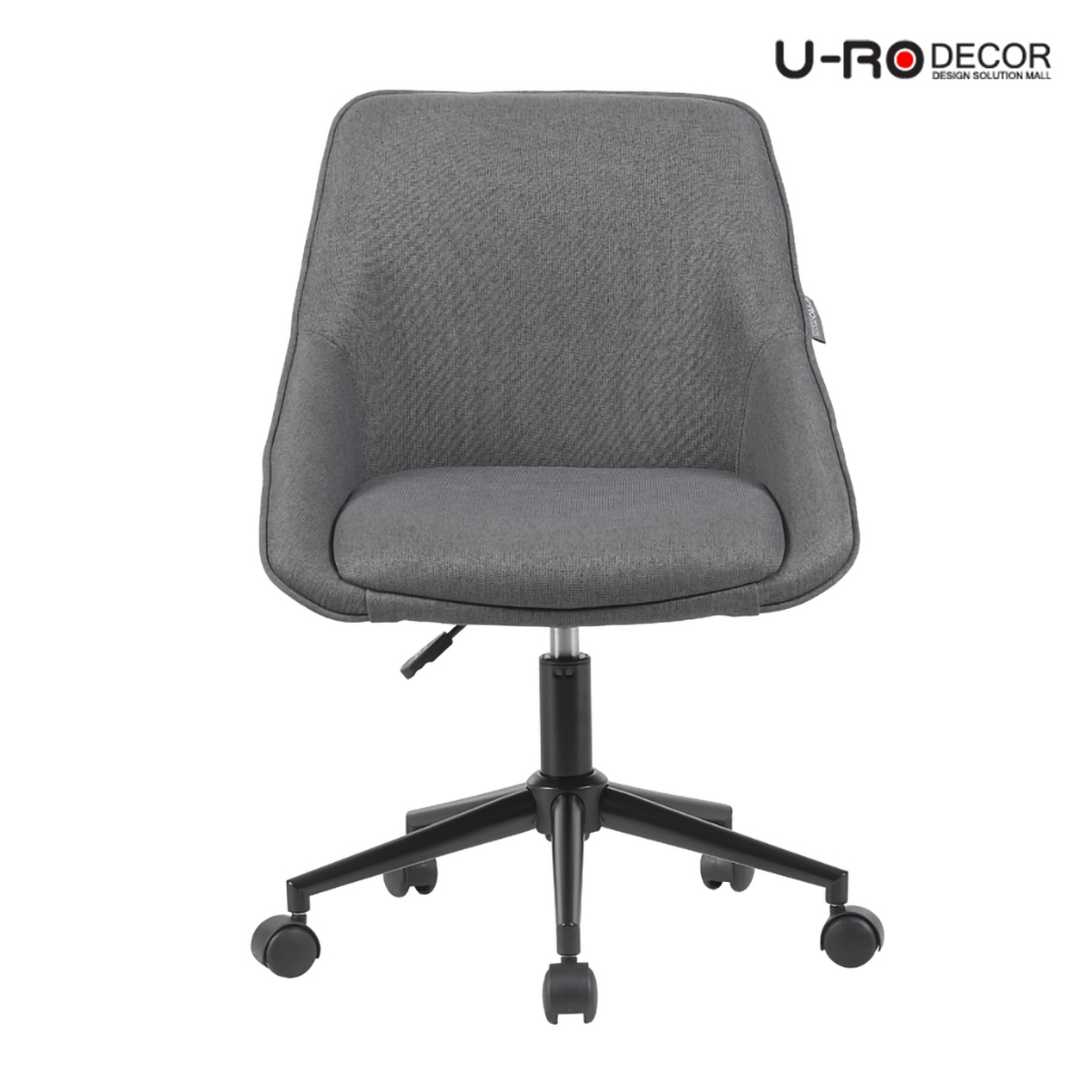 U-RO DECOR เก้าอี้สำนักงาน รุ่น VINCE (วินซ์) พนักพิงและเบาะนั่งบรรจุโฟมหนา หุ้มด้วยผ้าคุณภาพดี ขาเหล็ก