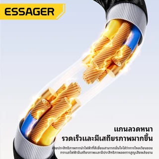 Essager PD240W 4-in-1 สายเคเบิลข้อมูล พร้อมชิป E-Marker สำหรับการใช้งานหลากหลายสถานการณ์