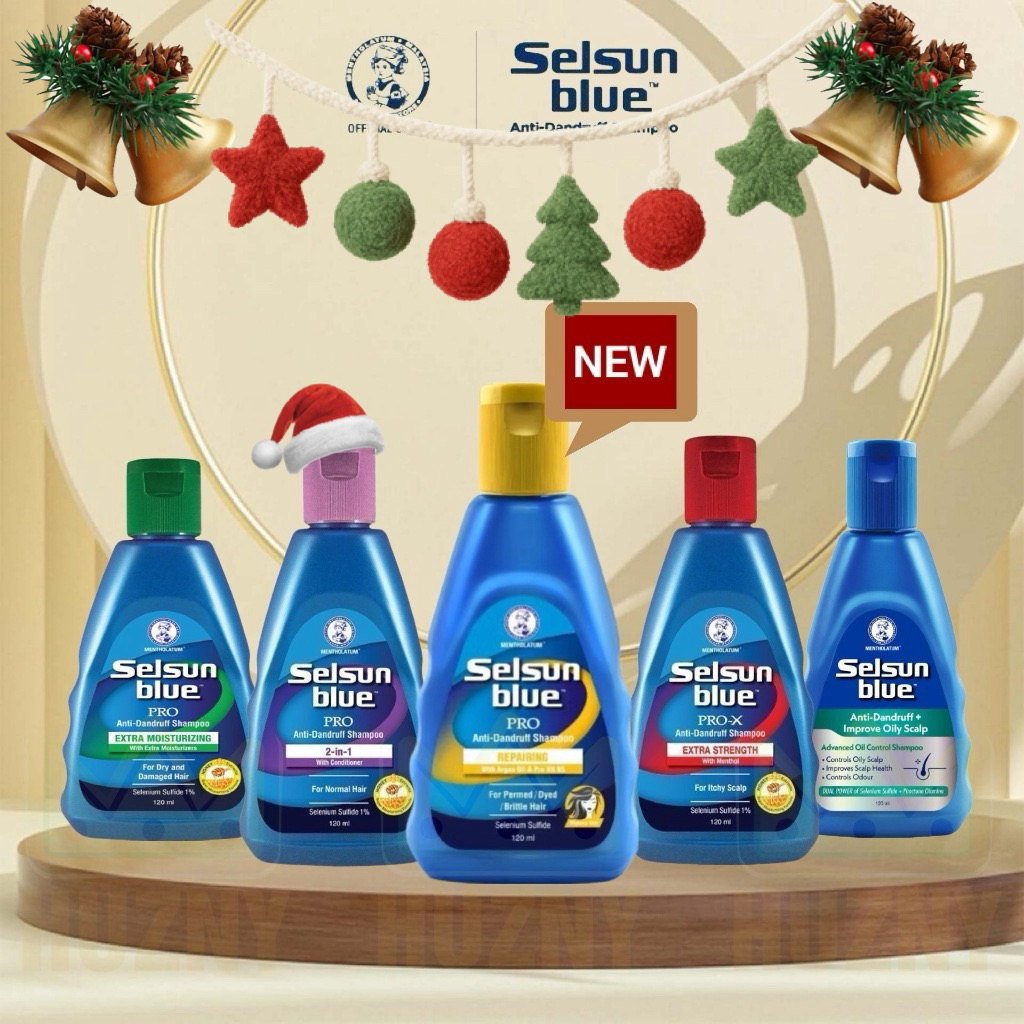 Selsun Blue Anti-Dandruff Shampoo 120/200ml เซลซั่น บลู แชมพูขจัดรังแค แก้คัน ดูแลปัญหาหนังศีรษะ