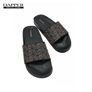 DAPPER รองเท้าแตะ DP Monogram Pool Slide Sandals สีดำ (HSK/B…