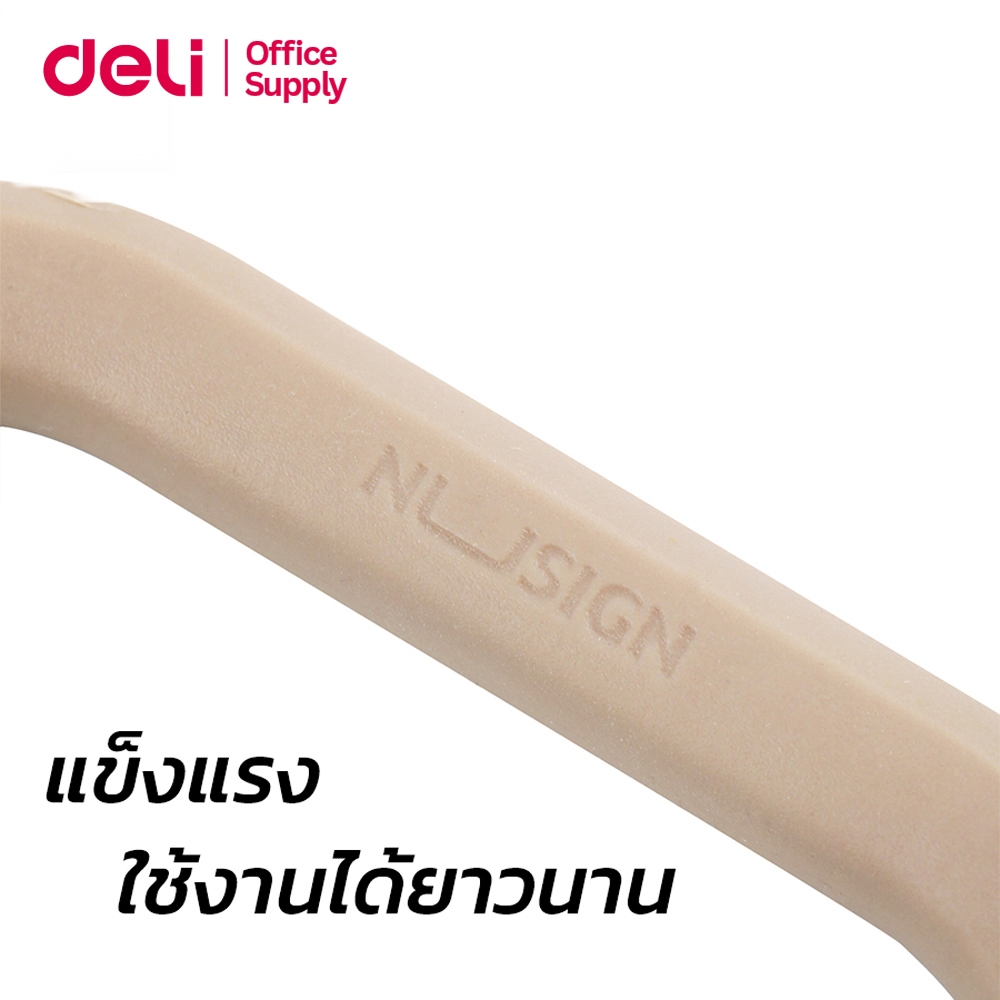 Deli กรรไกรปลายมน กรรไกรตัดกระดาษ น้ำหนักเบา ใบมีดแหลมคม มีให้เลือก 3 สี Scissor - รูปที่ 4