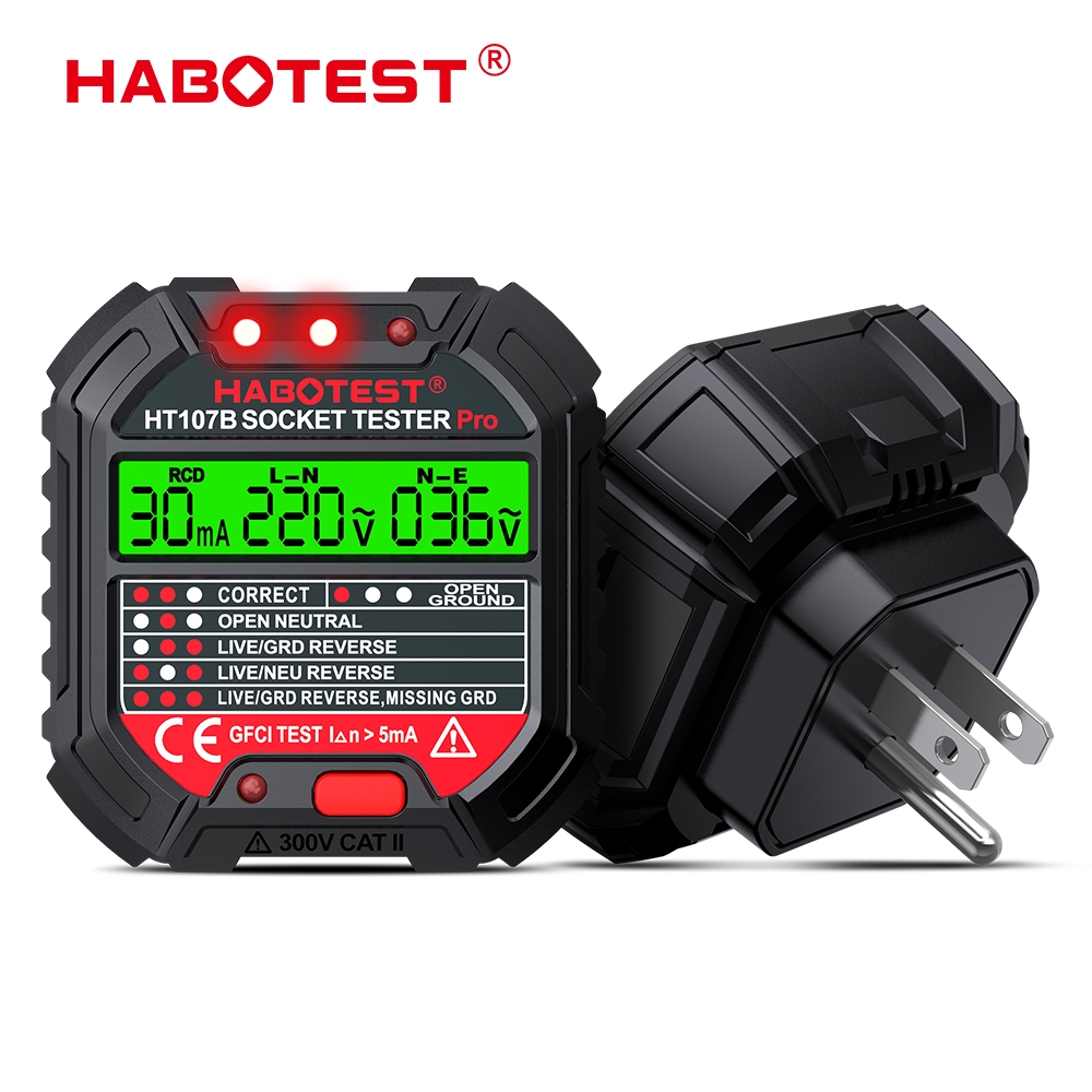 【มาถึงภายใน 3 วัน】HABOTEST HT107B HT106B อุปกรณ์ตรวจจับแรงดันไฟฟ้า เครื่องตรวจจับแรงดันไฟฟ้า ตรวจความผิดปกติไฟฟ้า