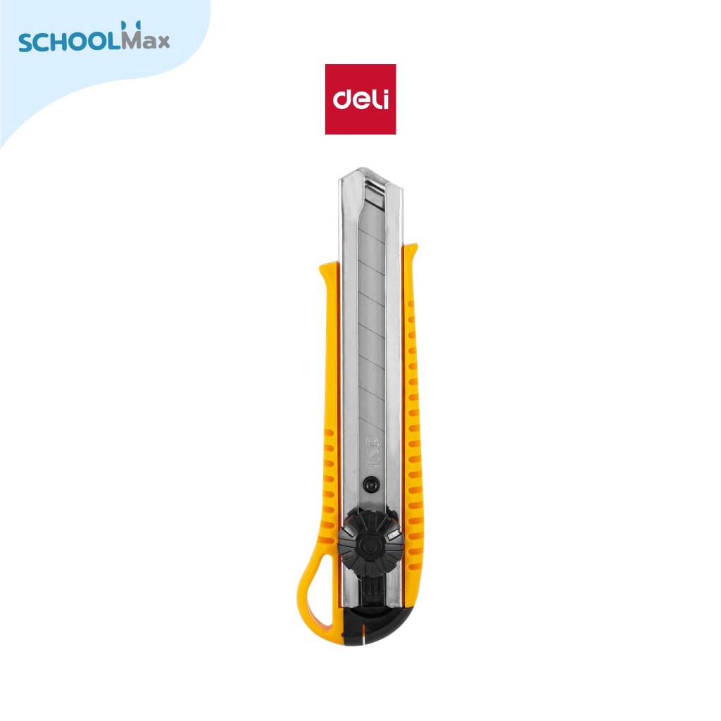 Deli คัตเตอร์เหลือง 18mm รุ่น No.2044 / ชิ้น