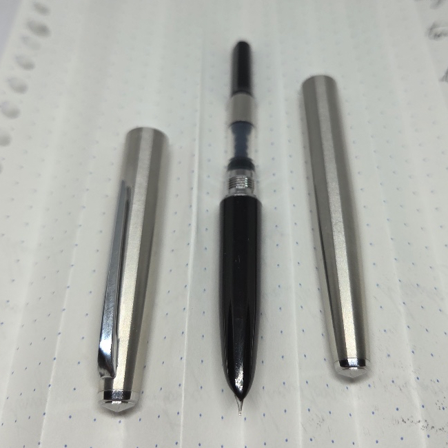 (พร้อมส่ง🇹🇭) Jinhao 911 ปากกาหมึกซึมโลหะหัว 0.38 มม. Stainless Steel Fountain Pen Extra-Fine Nib - รูปที่ 3