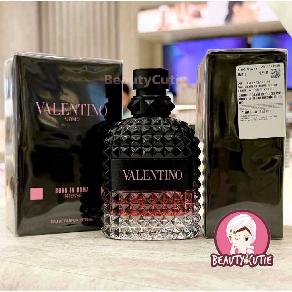 🌟Valentino Uomo Born in Roma Eau de Parfum Intense 100 ml ผลิตปี 2025🌟ป้ายคิง แท้💯 จาก King Power